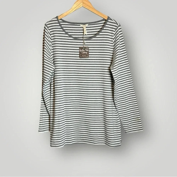 Matilda Jane | Choose Your Own Path Top First In Line Striped Long Sleeve - Picture 2 of 7